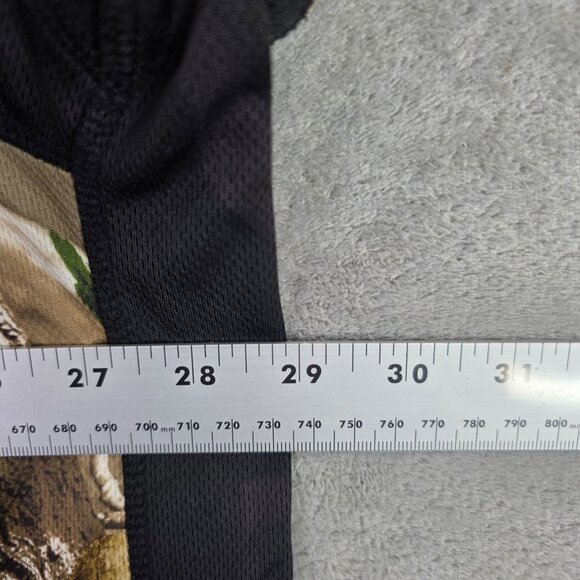 Mens Real Tree Brown & Black Camo Shirt Short Sleeve Crew Neck Hunting Size 3XL - Picture 4 of 6
